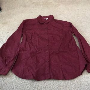 Burgundy dress shirt
